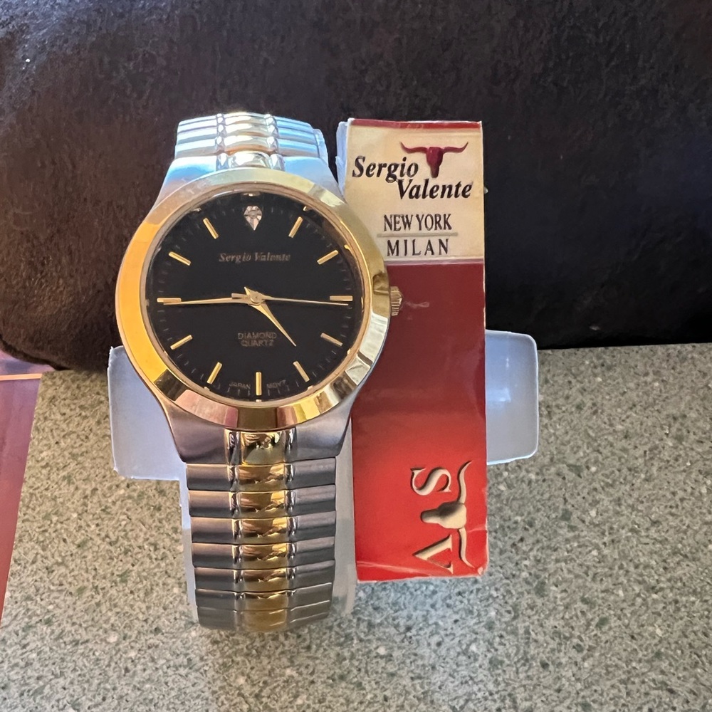 Sergio Valente 2 tone Gold/Silver Stainless Steel Watch
